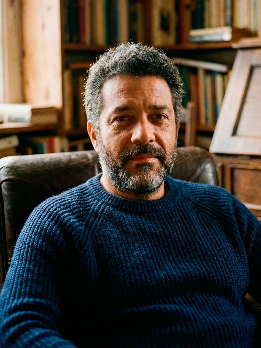 Homem de meia idade sentado fazendo terapia com psicólogo para homens em São Paulo